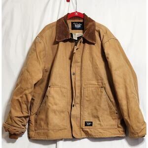 Walls Blizzard Pruf Duck Canvas Field Coat Jacket Mens Large Quilt Lined Vtg Y2K
